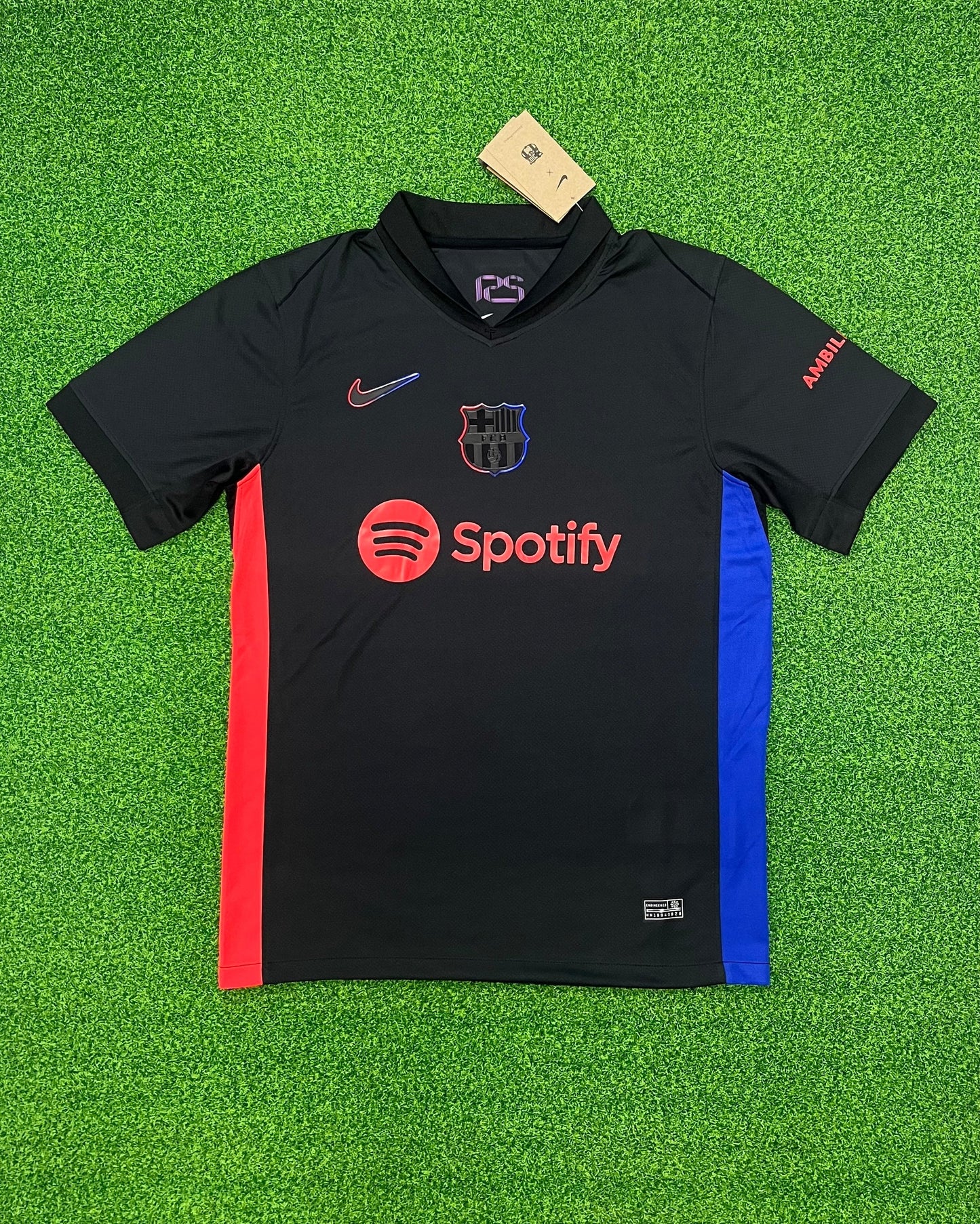 Camiseta FCB Logo Spotify 2a Equipación Temporada 24/25 color Negra