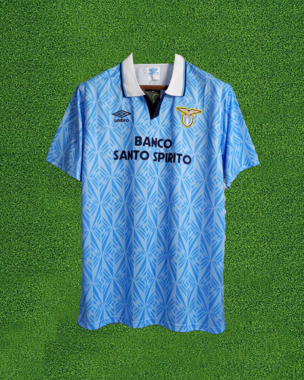 Camiseta Lazio 1a Equipación Temporada 1991 color Azul