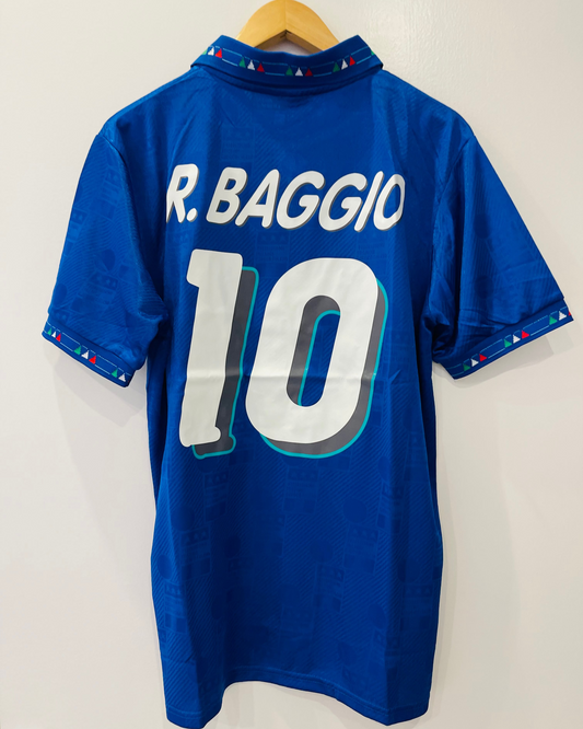 Camiseta Baggio Italia Mundial 1994 color Azul